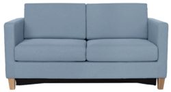 HOME Rosie 2 Seater Fabric Sofa Bed - Pale Blue.